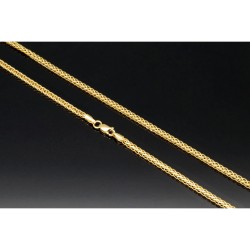 Hochwertige Goldkette / Fuchsschwanzkette in filigranem Design in edlem 585 14k Gold (ca. 55cm lang, 2mm breit)