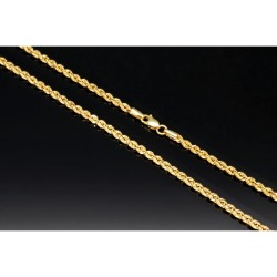 Edle Kordelkette in ca. 60 cm Länge aus hochwertigem 585er Gold 14k  ca. 3mm Breite