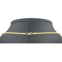 Prunkvolle Kordelkette aus funkelndem 585er Gold 14k,  ca. 55cm 2,5mm