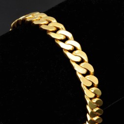 Massives Panzerarmband aus edlem 585 14k Gold in ca. 8mm Stärke und ca. 20cm Länge, (ca. 36,1g)