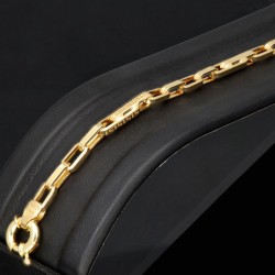 Filigran angefertigtes Designer-Armband aus Gold mit Greco-Muster ca. 21,5 cm lang und 3,5mm breit (585 / 14k)
