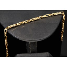 Filigran angefertigtes Designer-Armband aus Gold mit Greco-Muster ca. 21,5 cm lang und 3,5mm breit (585 / 14k)