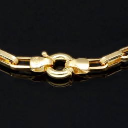 Filigran angefertigtes Designer-Armband aus Gold mit Greco-Muster ca. 21,5 cm lang und 3,5mm breit (585 / 14k)