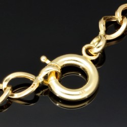 Elegantes Armband in modernem Design - Bicolor Gold 14K / 585 Gelb- und Weißgold (ca. 19,5 cm Länge)