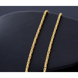 Goldene Königskette aus 14k (585) Gold in 70 cm Länge (2 mm breit) - EXTRALANG