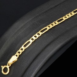 Baby - Armband mit Gravurplättchen aus hochwertigem 14k (585) Gold in ca. 15,5 cm Länge