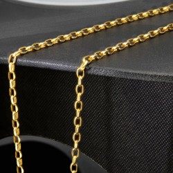 Funkelnde Ankerkette aus edlem Gold (9K, 375 ca. 2,1g Gelbgold) ca. 50cm, 3mm