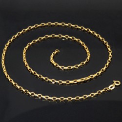 Funkelnde Ankerkette aus edlem Gold (9K, 375 ca. 2,1g Gelbgold) ca. 50cm, 3mm