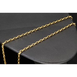 Funkelnde Ankerkette aus edlem Gold (9K, 375 ca. 2,1g Gelbgold) ca. 50cm, 3mm