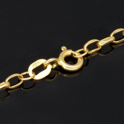 Funkelnde Ankerkette aus edlem Gold (9K, 375 ca. 2,1g Gelbgold) ca. 50cm, 3mm