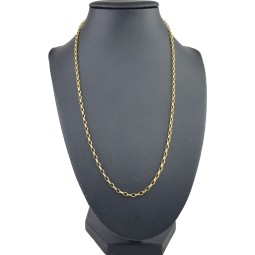 Funkelnde Ankerkette aus edlem Gold (9K, 375 ca. 2,1g Gelbgold) ca. 50cm, 3mm