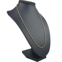 Funkelnde Ankerkette aus edlem Gold (9K, 375 ca. 2,1g Gelbgold) ca. 50cm, 3mm