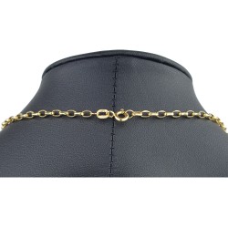 Funkelnde Ankerkette aus edlem Gold (9K, 375 ca. 2,1g Gelbgold) ca. 50cm, 3mm