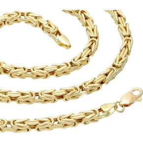 Königskette aus 585er Gelbgold (14k)- 55cm lang, 4 mm breit, 21 g