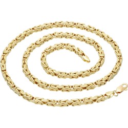 Königskette aus 585er Gelbgold (14k)- 55cm lang, 4 mm breit, 21 g
