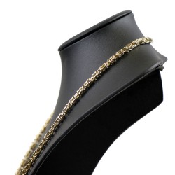 Königskette aus 585er Gelbgold (14k)- 55cm lang, 4 mm breit, 21 g