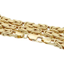 Königskette aus 585er Gelbgold (14k)- 55cm lang, 4 mm breit, 21 g
