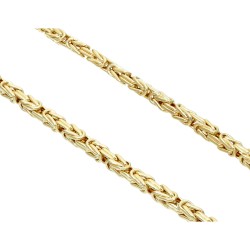 Königskette aus 585er Gelbgold (14k)- 55cm lang, 4 mm breit, 21 g