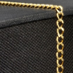 Edles Panzerarmband aus glanzvollem 585 14k Gold, ca. 3mm breit, 19cm lang