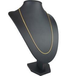 Funkelnde Panzerkette aus massivem Gold (8K, 333 Gold) in ca. 2,5 mm, 60 cm (ca. 11,4g)