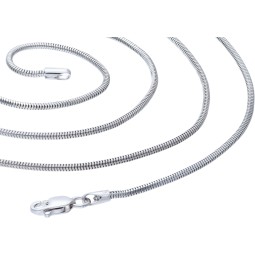 Exquisite Schlangenkette für Damen aus 585er 14k Gold (Weißgold)  in ca. 45 cm 1,4mm