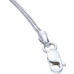 Exquisite Schlangenkette für Damen aus 585er 14k Gold (Weißgold)  in ca. 45 cm 1,4mm