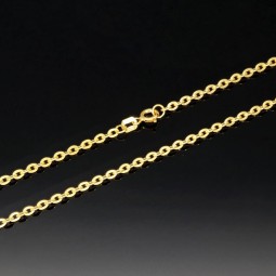 Stilvolle Goldkette / Ankerkette aus glänzendem 585 / 14K Gold , ca. 55 cm Länge 2,5 mm