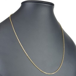Stilvolle Goldkette / Ankerkette aus glänzendem 585 / 14K Gold , ca. 55 cm Länge 2,5 mm
