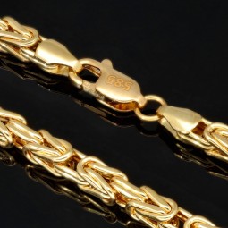 Königskette aus edlem 14K 585 Gold (Gelbgold) ca. 65 cm lang, 3,5 mm breit (ca. 19,5g)