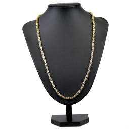 Der Preisbrecher: Königskette aus 14K 585 Gold (Gelbgold) - 55cm lang, 4 mm breit (ca. 20,2g)