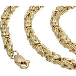 Der Preisbrecher: Königskette aus 14K 585 Gold (Gelbgold) - 55cm lang, 4 mm breit (ca. 20,2g)