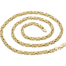 XXL-Königskette aus edlem 14K 585 Gelbgold - 70cm lang, 4 mm breit, ca. 26g