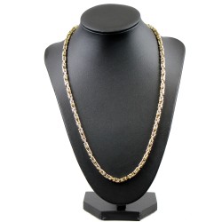 XXL-Königskette aus edlem 14K 585 Gelbgold - 70cm lang, 4 mm breit, ca. 26g