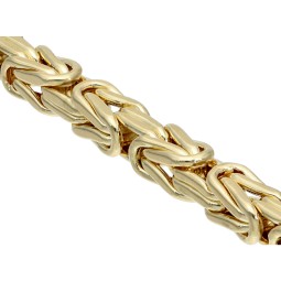 XXL-Königskette aus edlem 14K 585 Gelbgold - 70cm lang, 4 mm breit, ca. 26g