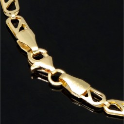 Gold-Armband aus edlem 585er 14k Gelbgold , 3,5mm breit, 19,5cm lang