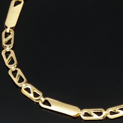 Gold-Armband aus edlem 585er 14k Gelbgold , 3,5mm breit, 19,5cm lang