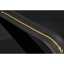 Goldarmband / Fuchsschwanzarmband in feinem Design aus glanzvollem 14K 585 Gold (Gelbgold) ca. 18 cm Länge