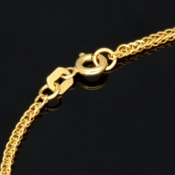Goldarmband / Fuchsschwanzarmband in feinem Design aus glanzvollem 14K 585 Gold (Gelbgold) ca. 18 cm Länge