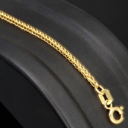 Goldarmband / Fuchsschwanzarmband in feinem Design aus glanzvollem 14K 585 Gold (Gelbgold) ca. 18 cm Länge