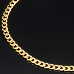 Panzerarmband aus qualitätsvollem 585er 14k Gold, ca. 3mm breit, ca. 20cm, ca. 3mm