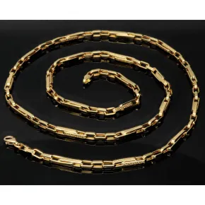 Hochwertig produzierte Ankerkette in Greco - Design aus edlem 585 / 14K Gold (ca. 9,4g, 66cm)