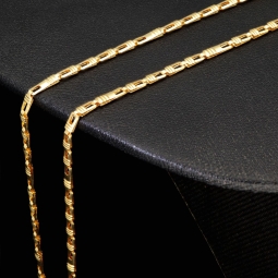 Sehr schöne Halskette für Damen in stilvollem Design in hochwertigem 585 (14k) Gelbgold ca. 45 cm Länge