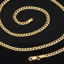 Exquisite Panzerkette aus edlem Gelbgold (14K, 585 ca. 5,9g) ca. 60cm, 3mm