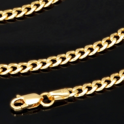 Exquisite Panzerkette aus edlem Gelbgold (14K, 585 ca. 5,9g) ca. 60cm, 3mm