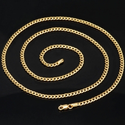 Exquisite Panzerkette aus edlem Gelbgold (14K, 585 ca. 5,9g) ca. 60cm, 3mm