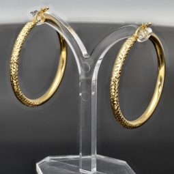 Exklusive Gold-Creolen in zeitlosen Design aus 14K 585er Gelbgold