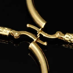 Exklusive Gold-Creolen in zeitlosen Design aus 14K 585er Gelbgold