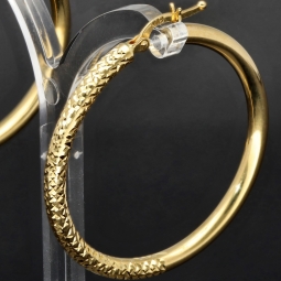 Exklusive Gold-Creolen in zeitlosen Design aus 14K 585er Gelbgold
