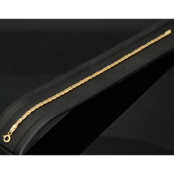 Gold-Armband aus edlem 14K / 585 Gelbgold in stlvollem Design ca. 18cm Länge