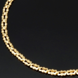 Gold-Armband aus edlem 14K / 585 Gelbgold in stlvollem Design ca. 18cm Länge